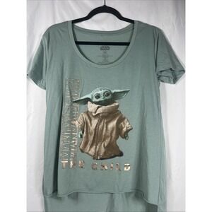 STAR WARS MANDALORIAN BABY YODA COTTON/Polyester T-SHIRT -‎ SIZE Med